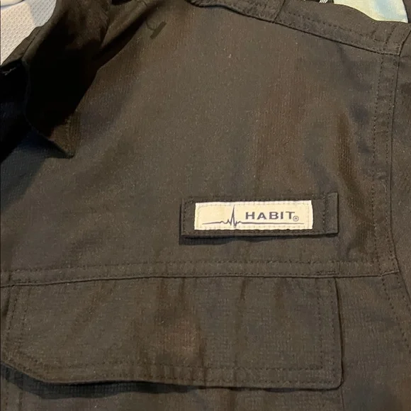 HABIT Men's Casual Button Down Shirt - Black - Picture 6 of 9